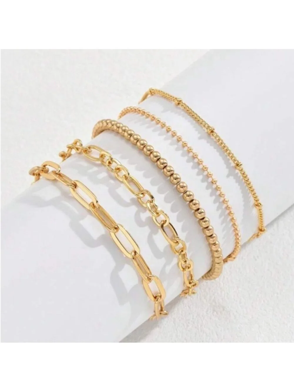 New! Gold Bracelet Stack Set (1058) NWOT